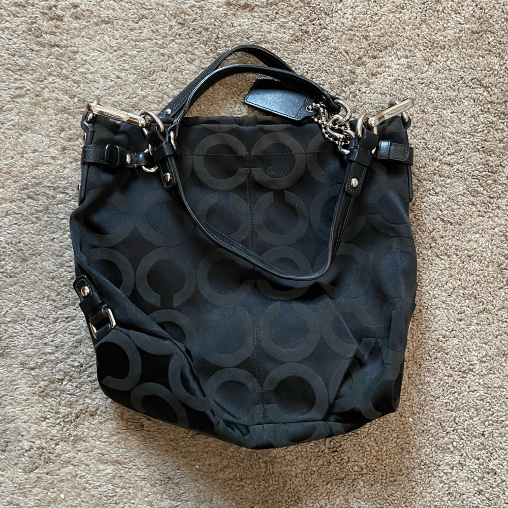 Coach Brooke Signature Canvas Bag Black